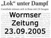 Wormser Zeitung 23.09.2005